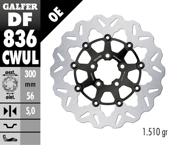 Disques de frein Wave Galfer - vue 2