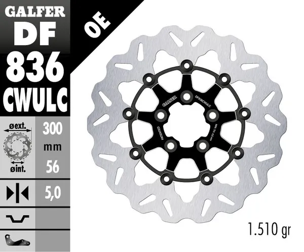 Disques de frein Wave Galfer - vue 2