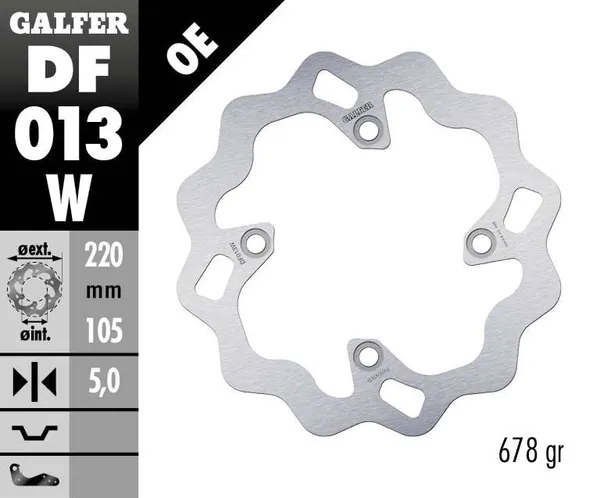 Disque de frein Wave® Galfer - vue 2