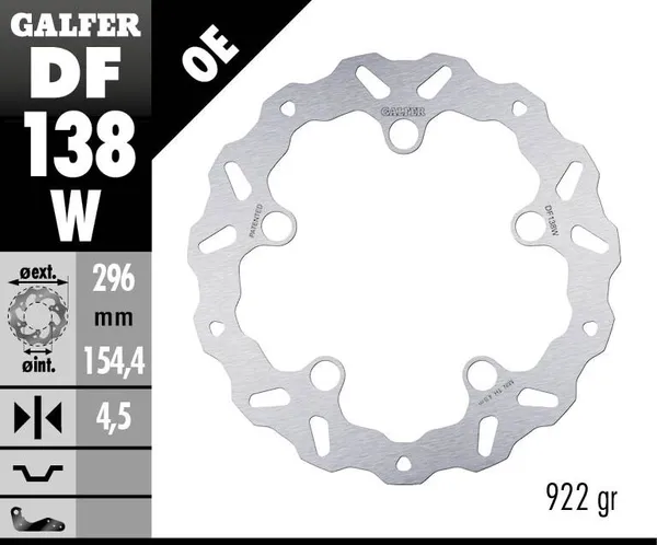 Disque de frein Wave® Galfer - vue 2