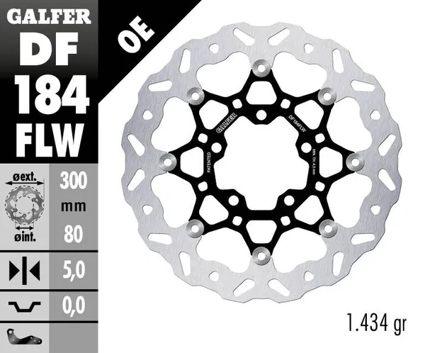 Disque de frein Wave Galfer - vue 2