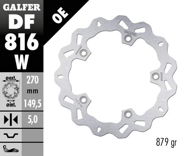 Disque de frein Wave Fixe Galfer - vue 2