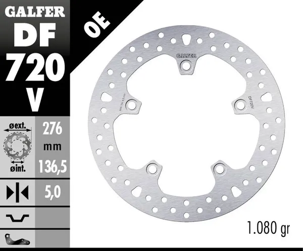 Disque de frein rond fixe Galfer - vue 2