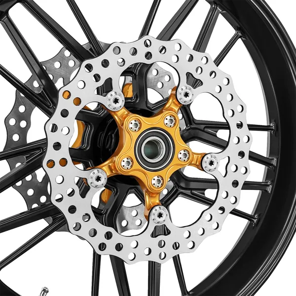 Disque de frein avant Rotor Spider 11.8 Gold Arlen Ness - vue 3