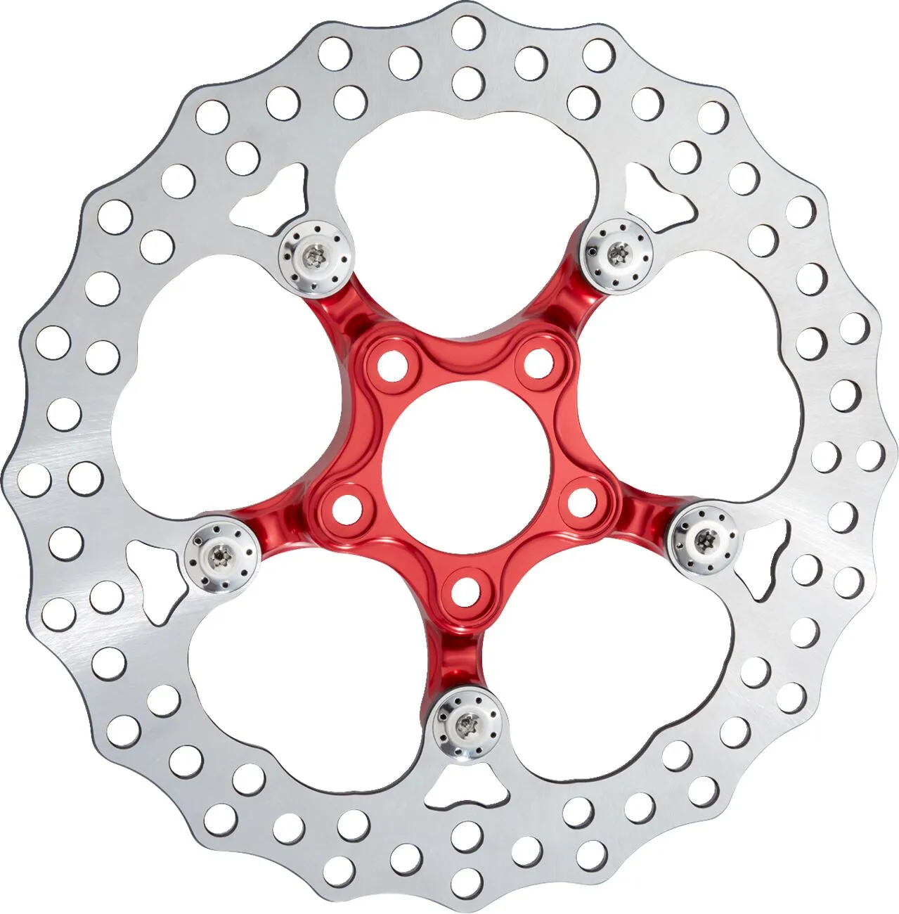 Étrier de frein avant Arlen Ness Rotor Spider 11.8 FLT rouge