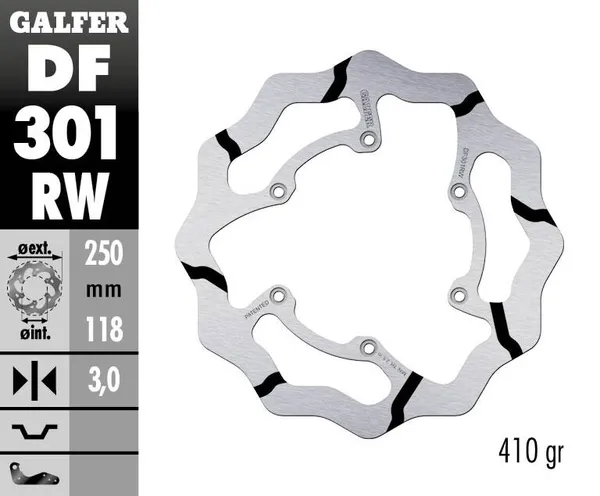 Disque de frein Wave Galfer - vue 2