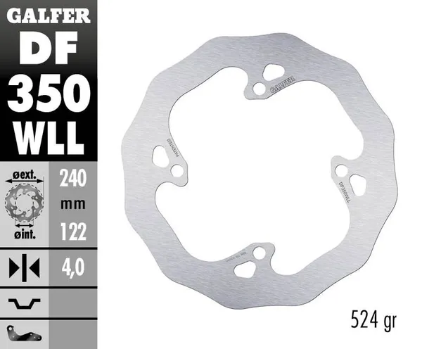 Disque de frein Wave Galfer - vue 2