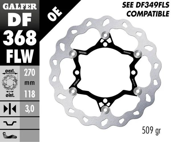 Disque de frein Wave Galfer - vue 2