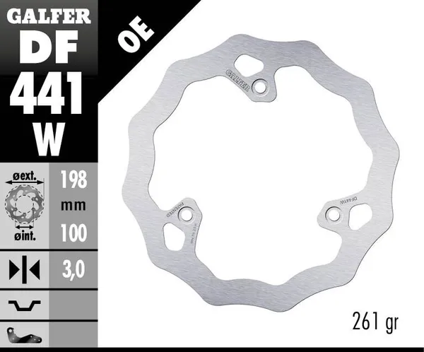 Disque de frein Wave Galfer - vue 2