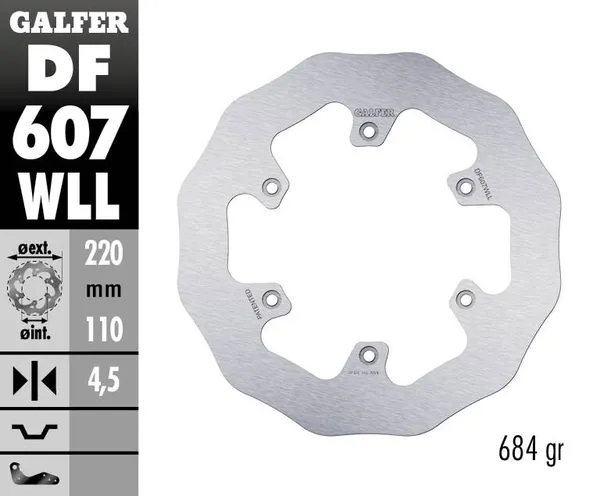 Disque de frein Wave Galfer - vue 2