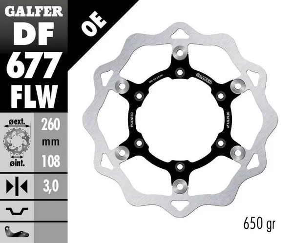 Disque de frein Wave Galfer - vue 2