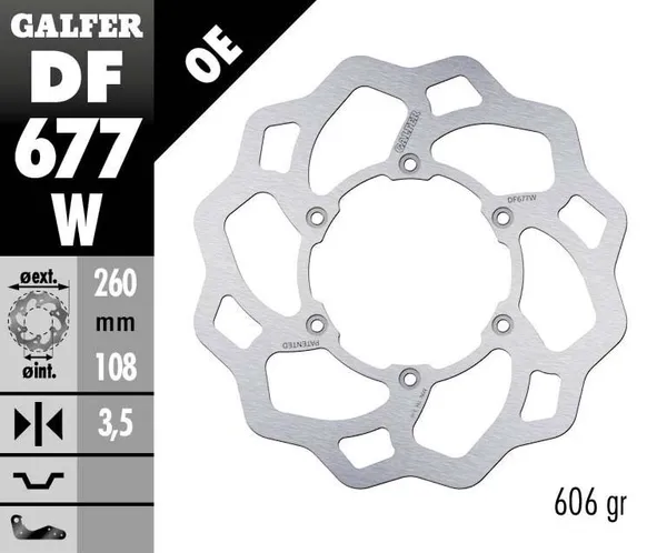 Disque de frein Wave Galfer - vue 2
