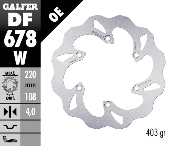 Disque de frein Wave® Galfer - vue 2