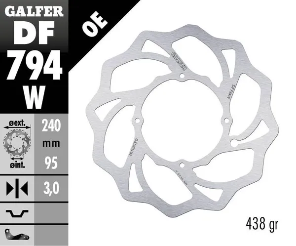 Disque de frein Wave® Galfer - vue 2