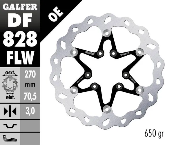 Disque de frein Wave Galfer - vue 2