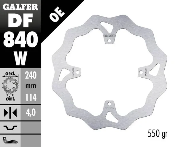 Disque de frein Wave Galfer - vue 2