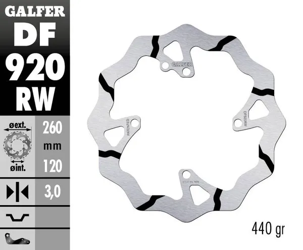 Disque de frein Wave Galfer - vue 2