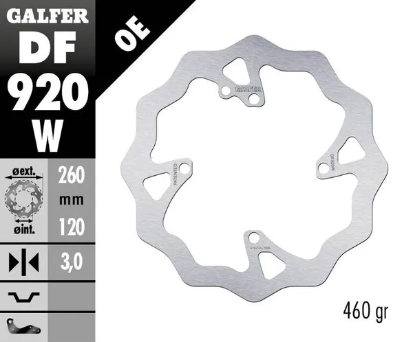 Disque de frein Wave Galfer - vue 2