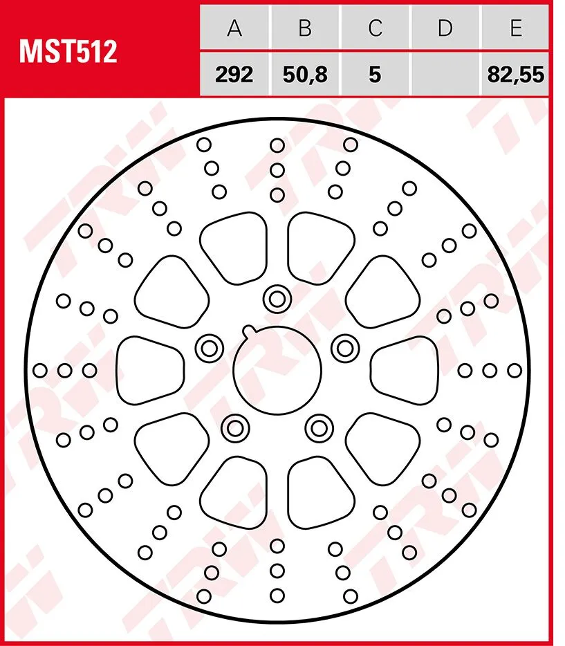 Disque de frein arrière TRW MST512