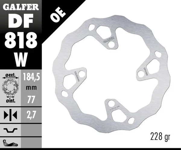 Disque de frein Wave Galfer - vue 2