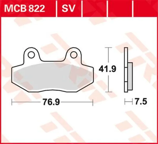Plaquette de frein standard TRW 7320513 - vue 2