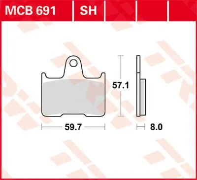 Plaquette de frein Standard TRW 7324015
