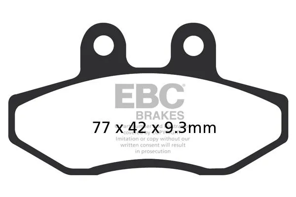 Plaquette de frein EBC Standard Scooter 7874431 - vue 2