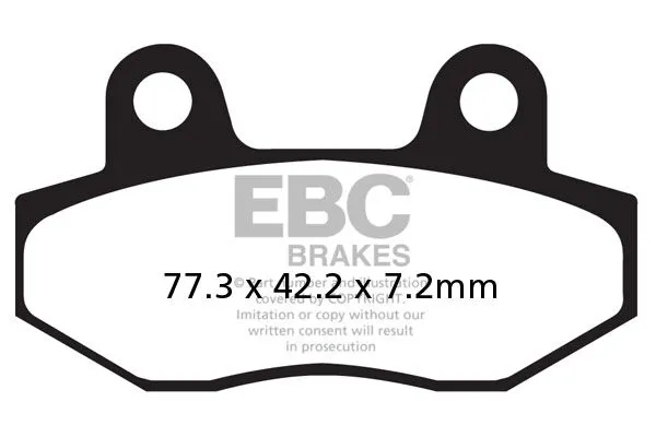 Plaquettes de frein EBC carbone série SFAC