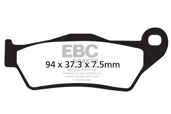 Plaquettes de frein EBC carbone série SFAC