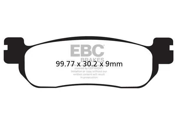 Plaquettes de frein EBC carbone série SFAC