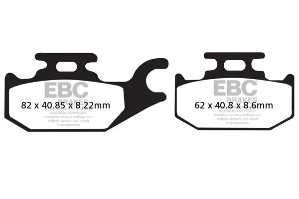 Plaquettes de frein carbone scooter EBC