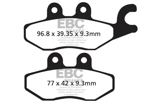 Plaquettes de frein EBC en carbone série SFAC