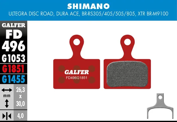 Plaquettes de frein GALFER G1851