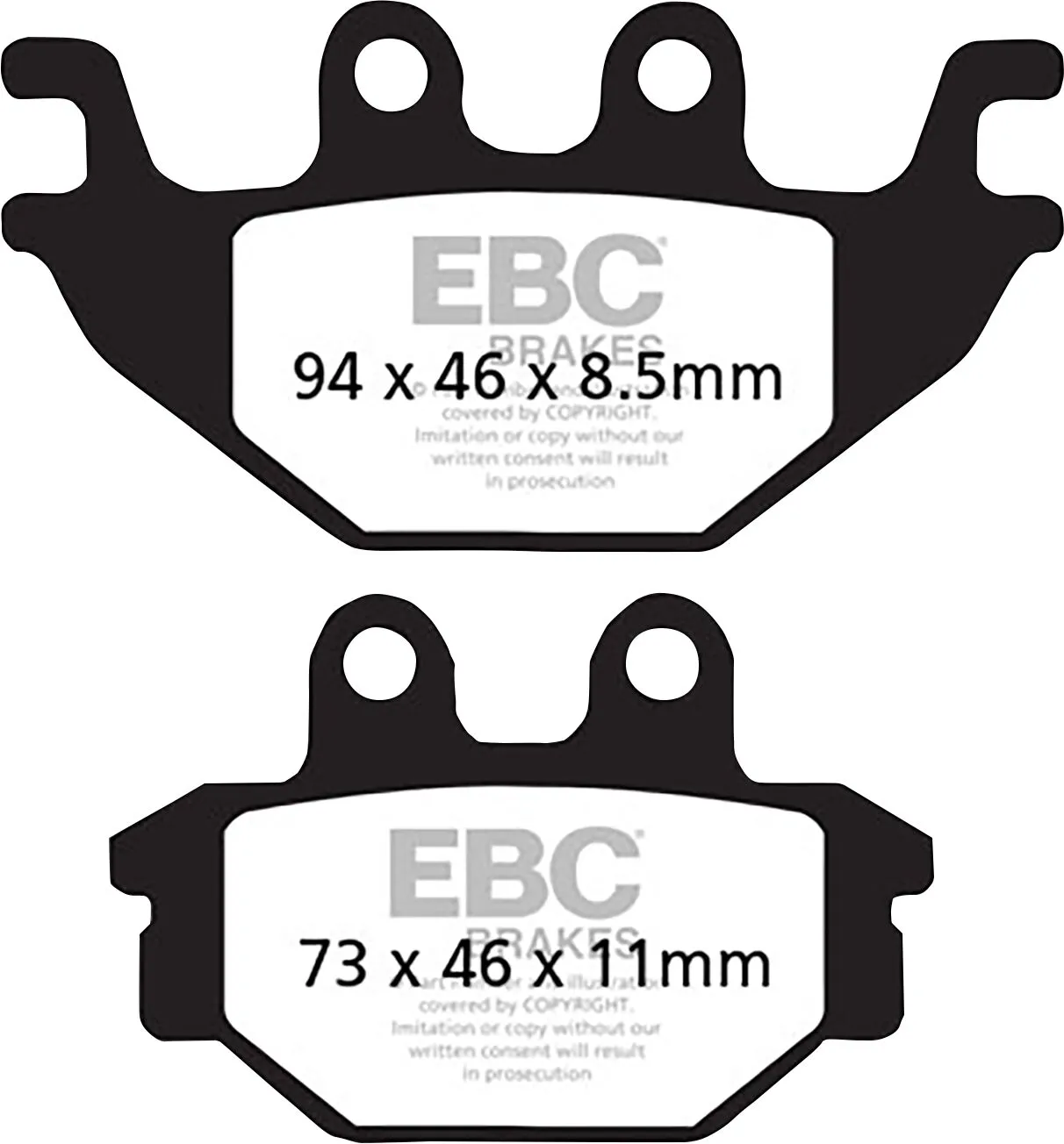 Plaquettes de frein EBC en carbone série SFAC