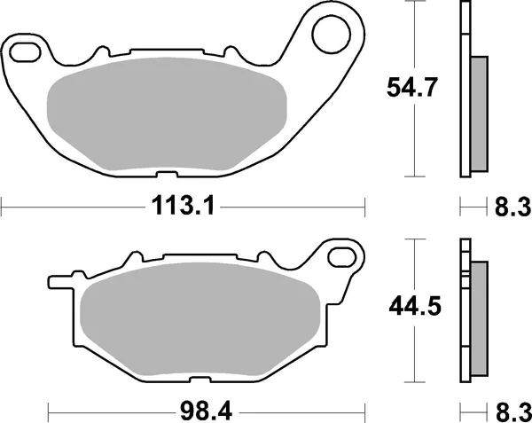 Plaquettes de frein organiques haute technologie en carbone SBS pour scooters CT - vue 2