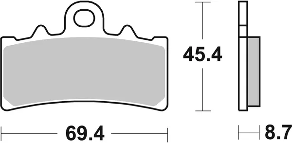 Plaquettes de frein SBS 231CT - vue 3
