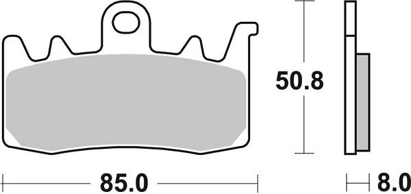 Plaquettes de frein SBS 900DC - vue 3