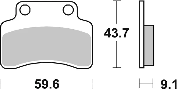 Plaquettes de frein avant SBS 141 (723 HF) - vue 3