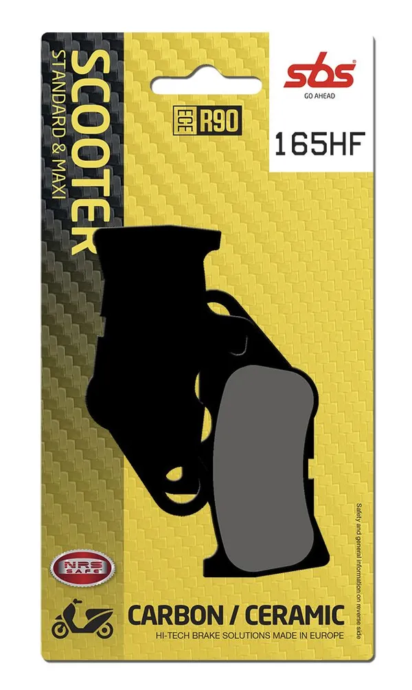 Plaquettes de frein SBS 165 HF (764) - vue 2