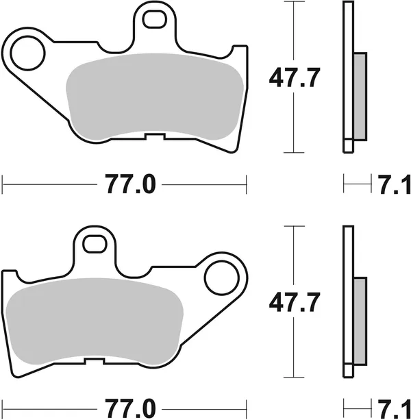 Plaquettes de frein SBS 165 HF (764) - vue 3