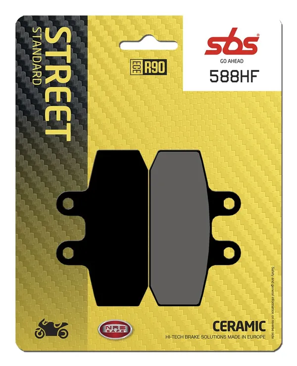 Plaquettes de frein céramique organiques SBS HF Street