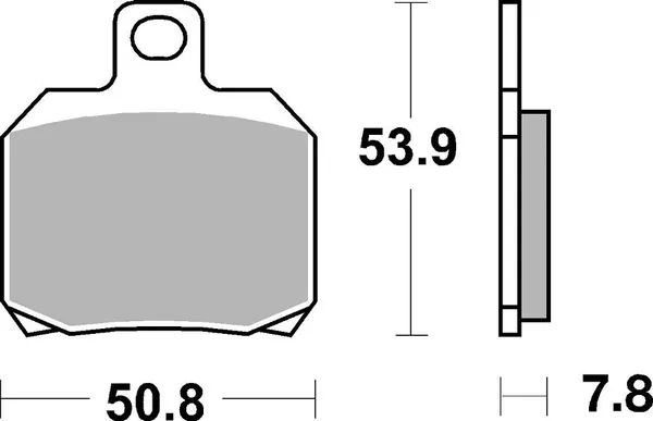 Plaquettes de frein SBS technologie carbone Road Racing RQ - vue 2