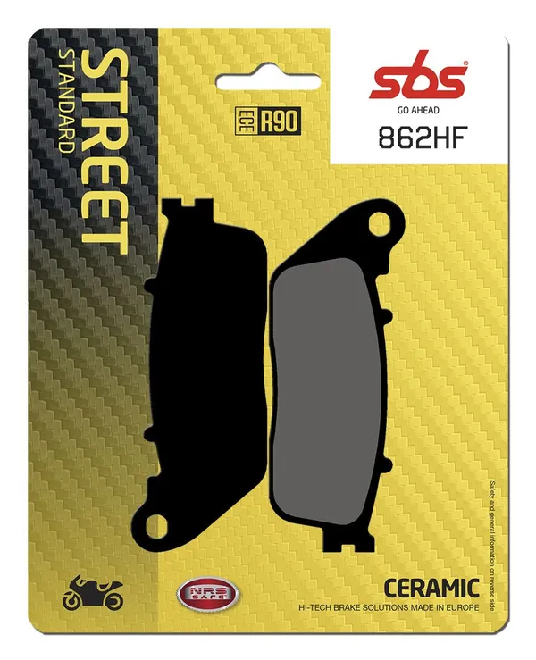 Plaquettes de frein céramique organiques SBS HF Street