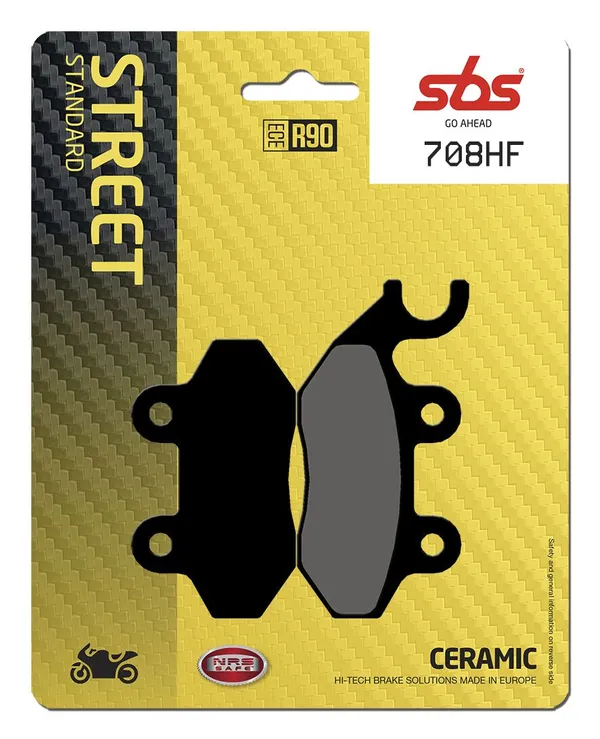 Plaquettes de frein céramique organiques HF Street SBS