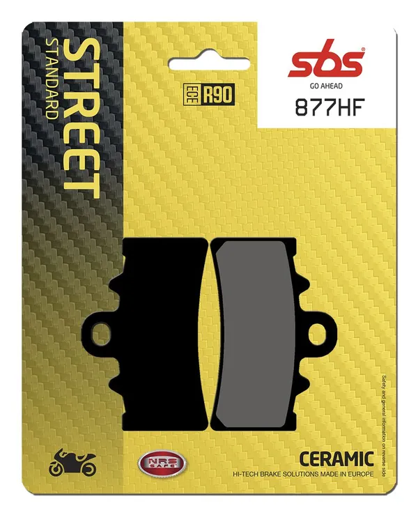 Plaquettes de frein céramique organiques SBS HF Street