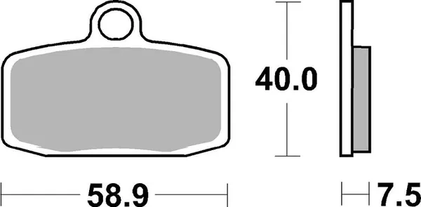 Plaquettes de frein en carbone CS SBS - vue 2