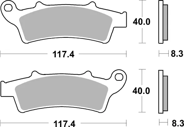 Plaquettes de frein arrière SBS 159 (761) - vue 3