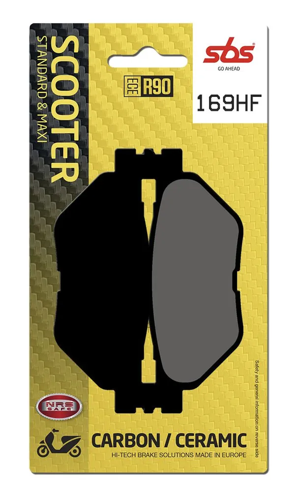 Plaquettes de frein avant SBS 169 HF (768) - vue 2