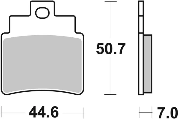 Plaquettes de frein SBS 171 HF (775) - vue 3