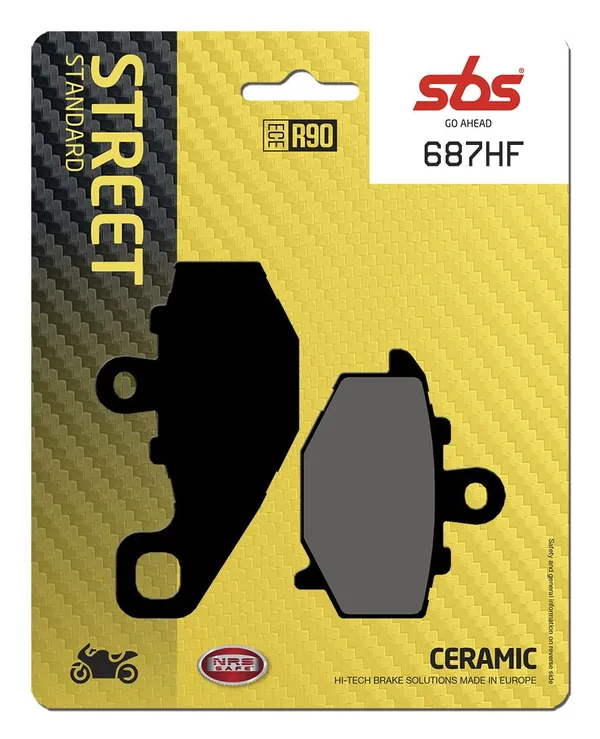 Plaquettes de frein SBS 687HF - vue 2